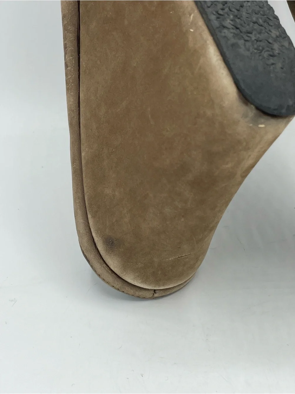 Cordani Tan Suede Open-Toe Wedge Mules